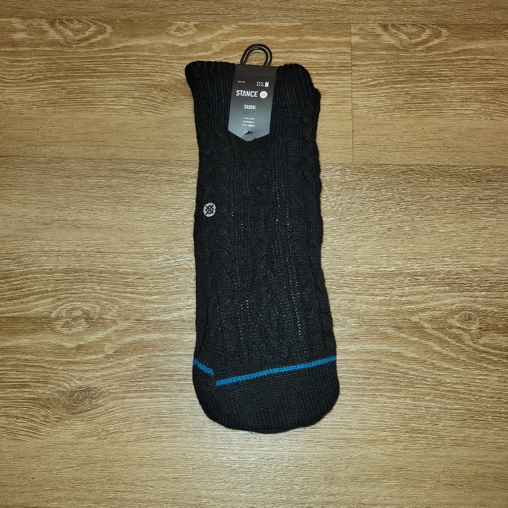 Stance Slipper Winter Time Cozy Crew Socks Size Medium New